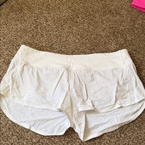 Lululemon Athletica high-rise speed it up 2.5 inch inseam white